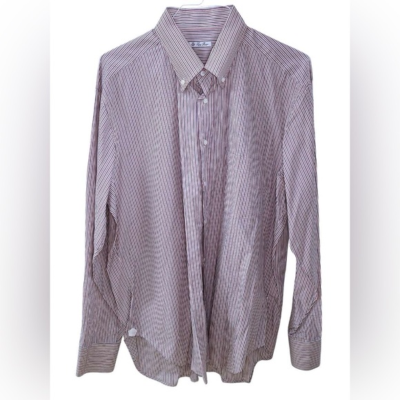 Loro Piana Men's Multicolor Striped Dress Shirt 👔 - Picture 6 of 7